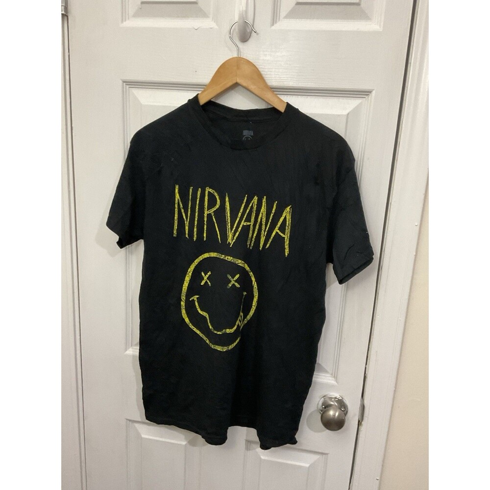 Nirvana Smiley Face Graphic T-Shirt